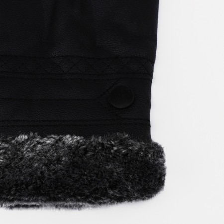 Gloves male, dimensionless, with insulation, black color-1