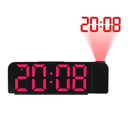 Clock - Electronic desk an alarm clock with a projection on the ceiling, thermometer, calendar, USB