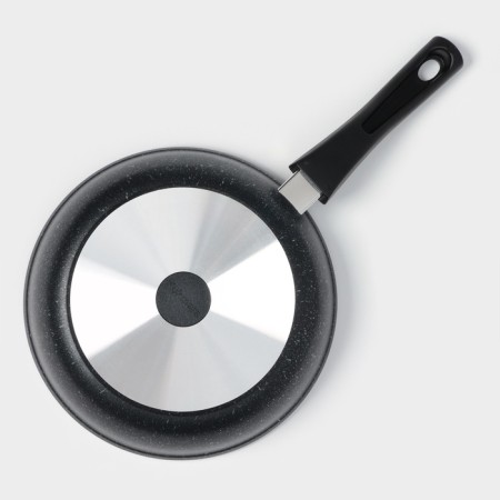 A set of kitchen utensils “Marble No. 6”, a lid, a removable handle, anti -stick coating, color dark marble-12