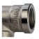 STOUT SFT-0014-000038, 3/8 ", internal/internal thread, nickelled brass