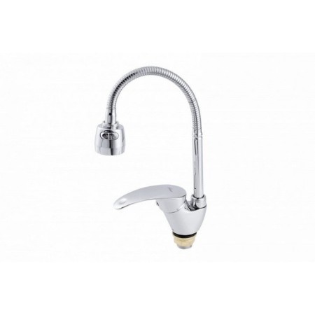 Fauzt FZS-811-115 kitchen mixer, single-leaf, flexible spout 145 mm, chrome
