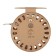 Inertial coil, metal, diameter 7.5 cm, the color is light brown, HF75
