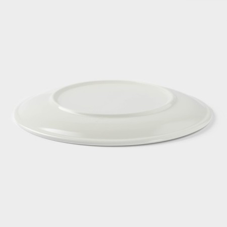 Plate porcelain dining shares White Label, d = 25 cm, white color-2