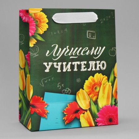 Gift Laminated Vertical, packaging, “Best Teacher”, MS 18 x 23 x 10 cm-4