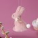 Soft toy "Bunny" on the suspension, 11 cm, color mix