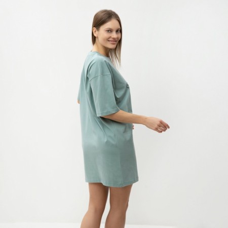 Women's home dress "Coffe", mint color, size 50-4