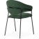 Chair on the metal frame Runso metal/velor, black/green 57x56x82 cm