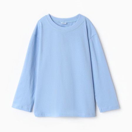 Longsliv children's minku, blue color, height 134 cm-6