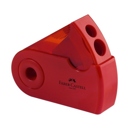 Carpet Faber-Castell with Sleeeve 2 Container 2 holes, red/blue-1