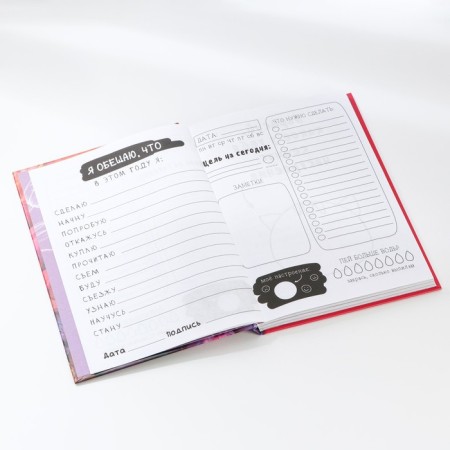 Creative diary, solid cover A5, 120 l. "Plan your life"-4