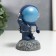 Souvenir Polystone "Astronaut on the Moon" Gray 11.5x6.5x6.5 cm