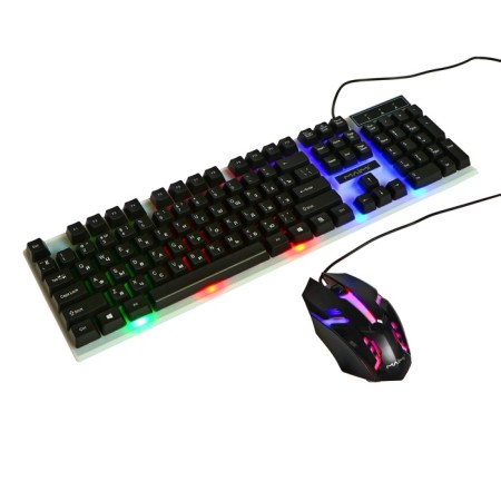 Keyboard set and Maimi S4 mouse, game, wired, membrane, 1200 dpi, black
