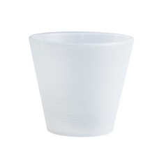 Plastic pot Live-In-Green with the “cone” tab, D = 14.5 cm, 1.3 l, the color is transparent