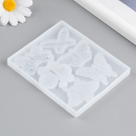 Mold Silicon "Butterflies" 6 items 9x10.8x0.8 cm-2