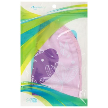 Baby hat for navigation ONLYTOP SWIM "Flowers", fabric, girth 46-52 cm-7