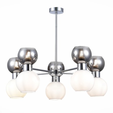Ceiling EVOLUCE lamp. Sle1138-102-10. Thonet. 10x60 watts, E27, 73x73x47.8 cm, chromium color