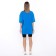 Female T-shirt, bright blue color, Oversize size (42-46)
