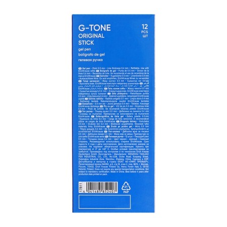 G-tone gel pen, node 0.5 mm, red ink, letter line length 500 meters-10
