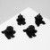 Set of icons (4 pcs.) "Bears", colored in ferrous metal