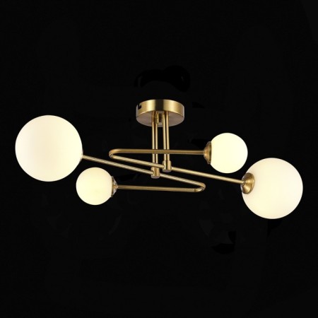 Ceiling EVOLUCE lamp. Sle2211-302-04. Fantini. 4x5 watts, G9, 4000k, 65x40x20 cm, brass color-1