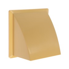 The output of the wall zein, 170 x 170 mm, d = 100 mm, with a check valve, beige