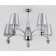 Ceiling lamp 5x40W E14, size 68x68x47.5 cm