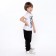 Baby trousers, black color, height 134 cm
