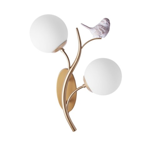 Bra Arte Lamp Camomilla a9712AP-2SG, E14, 2x40 W, 19x32x50 cm, golden-2