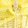 Wicker basket, 22 x 22 x 11 x 27 cm, yellow