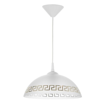 Bayerlux lamp "cap" 1 lamp E27 40W White-golden D.300
