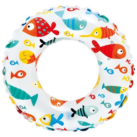 Circle for swimming "Bright", D = 51 cm, from 3-6 years, color mix, 59230np intex-3