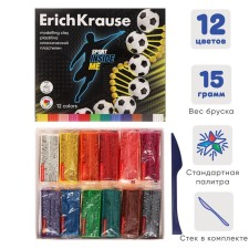 Plasticine with a stack of 12 colors, 180 g, Erichkrause 