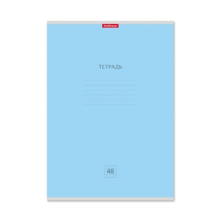 A4 notebook, 48 sheets in the cage on the Erichkrause "Classic", cover coated cardboard, offset unit, whiteness 100%, mix-1