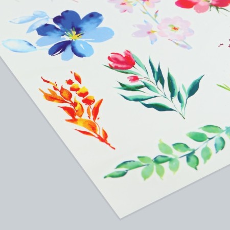 Tattoo on the body "Flowers", 14 x 21 cm-1