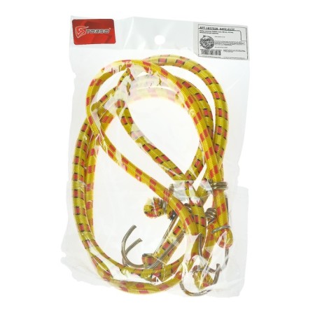 Torso luggage gum, 80 cm, d8 mm, metal hooks, mix, set 2 pcs-5