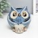 Ceramics candlestick for 1 candle "Blue Eliginum" mix 10x10x10 cm