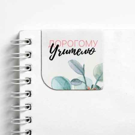 Magnetic bookmarks for books in the postcard "Dear Teacher!", 4 pcs-5