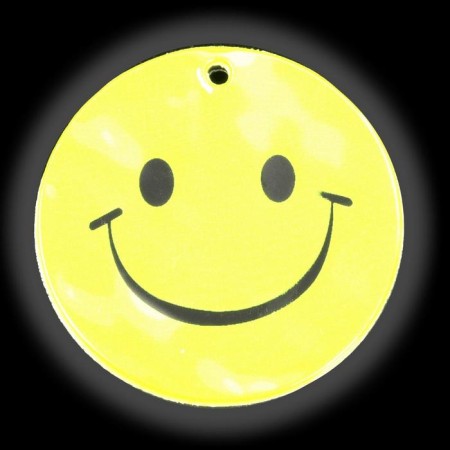 The reflective element "Smiley", bilateral, d = 5.3 cm, yellow color-3