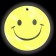 The reflective element "Smiley", bilateral, d = 5.3 cm, yellow color