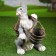 Garden figure "Hare with a rocker" 35cm