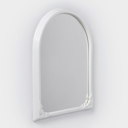 Mirror in the frame, 49.5 × 39 cm, white color