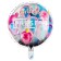 Foil balloon 18 "Present", circle, holography, with a substrate