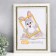 Photo frame Plastic "Mayolik" 21x30 cm, white krakelyur