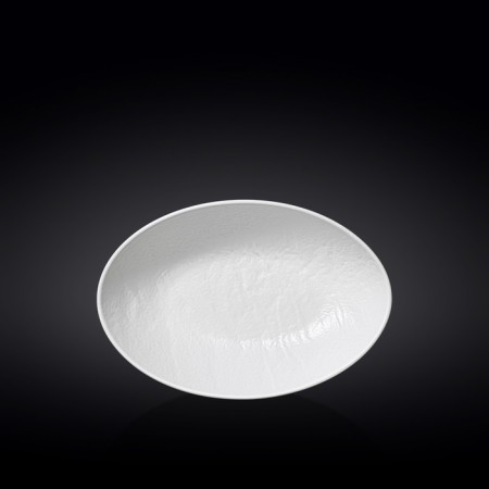 Ovalnaya salad Wilmax England Whitestone, size 25x16.5x6 cm