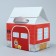 Gift folding box, packaging, Fire Station, 15 x 18 x 10 cm