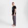 Pajama men's kaftan "not enough" R.52, black/gray