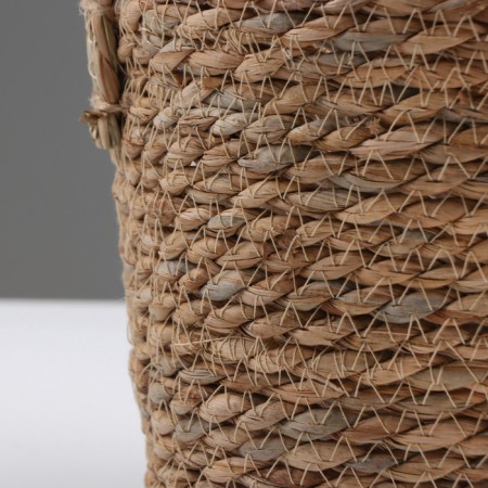 Kashpo wicker "Kenya" cylinder with handles, 17.5x17.5x16 cm, natural-3