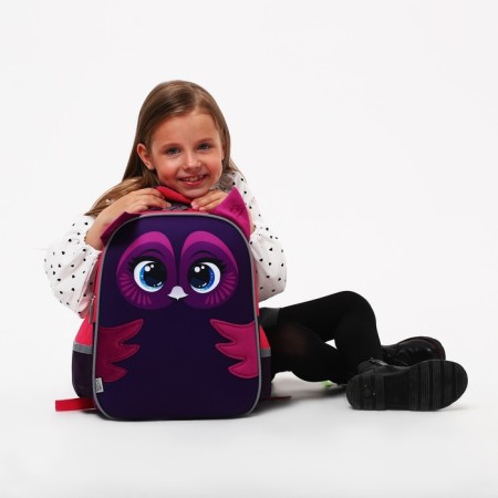 Backpack backpack Calligrata, 39x30x14 cm, "owl", for girls-13