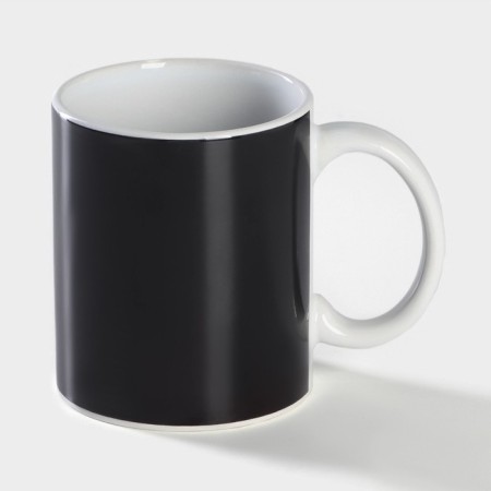 Homeleon mug ceramic shade "Rainbow waves", 350 ml, black color-2