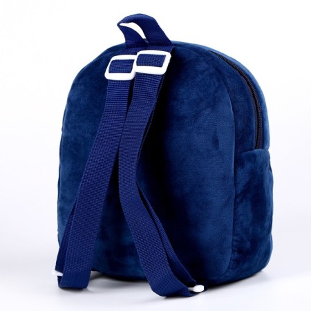 Backpack "Dinosaurians" with double lightning, the color is blue-1